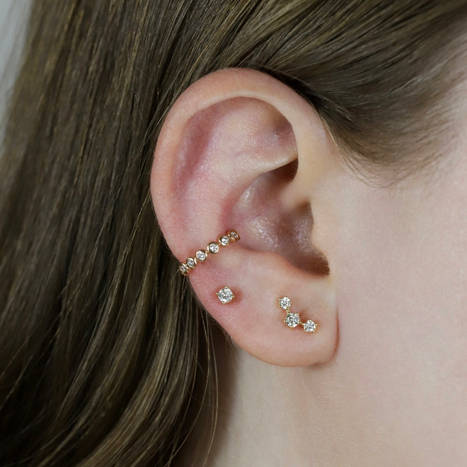 Aretes Clásicos de Diamante