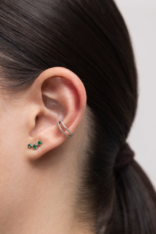 2-Row Split Diamond Ear Cuff Test