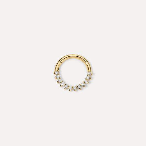 Diamond Seamless Hoop Earring | 8mm