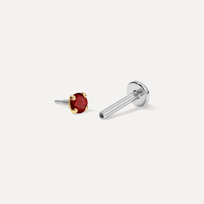 Duality Birthstone Threaded Stud