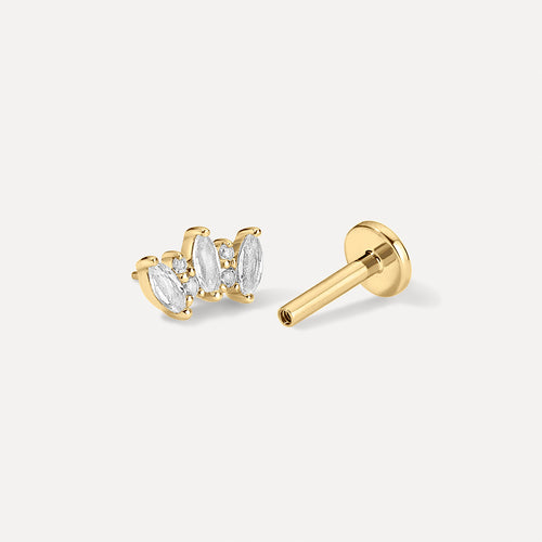 Marquise Threaded Studs