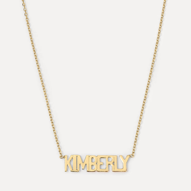 Mini Mini Nameplate Necklace (custom)