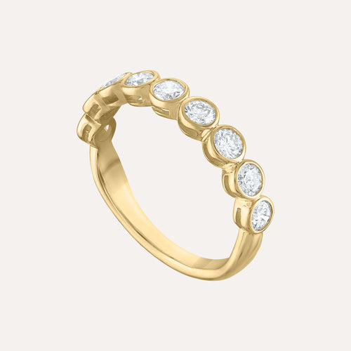 Mini Round Diamond Bezel Ring