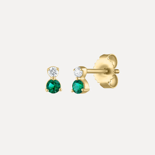 Noa Double Gemstone Studs