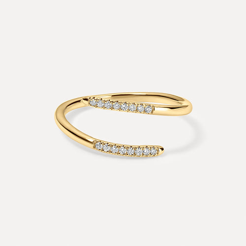 Pave Diamond Wrap Ring