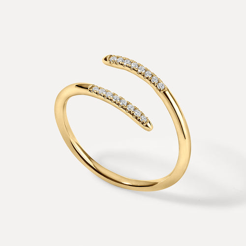 Pave Diamond Wrap Ring