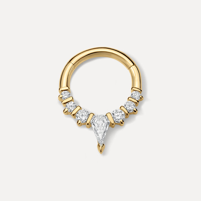Seamless Diamond V-Arc Hoop