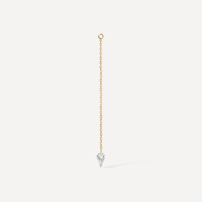Spike Diamond Chain Earring Charm