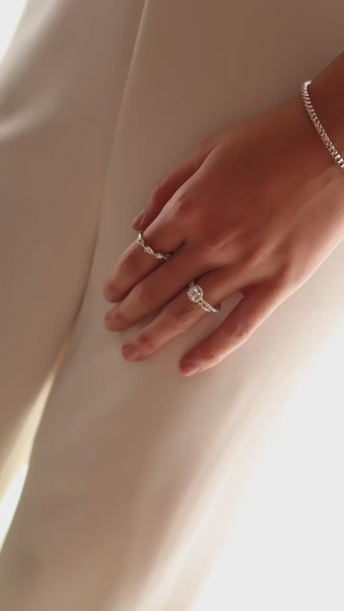 Mini Pave Heart Bracelet