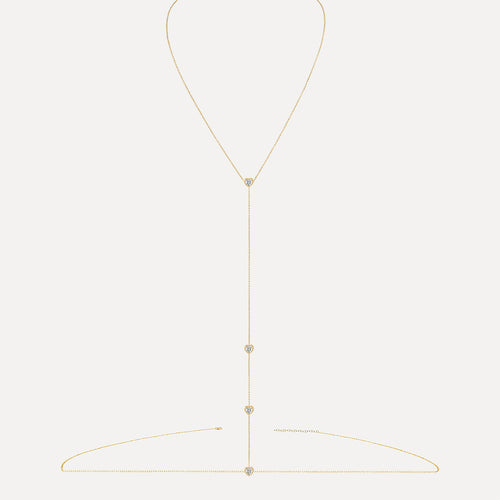 Birthstone Hearts Body Chain