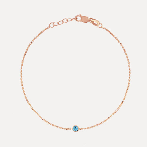 Birthstone Bezel Bracelet