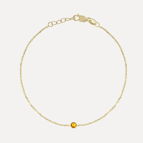 Birthstone Bezel Bracelet