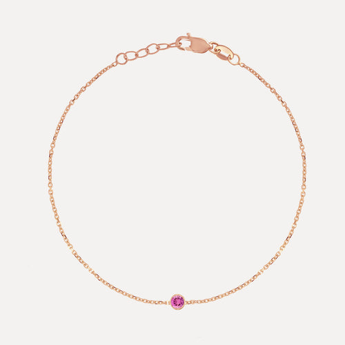 Birthstone Bezel Bracelet