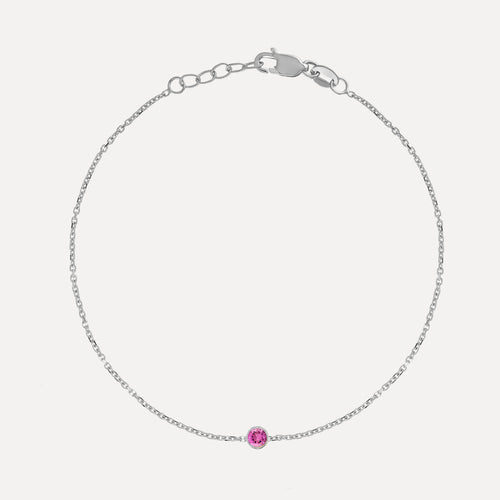 Birthstone Bezel Bracelet