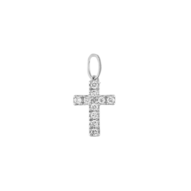 Mini Pave Cross - Forever Charm
