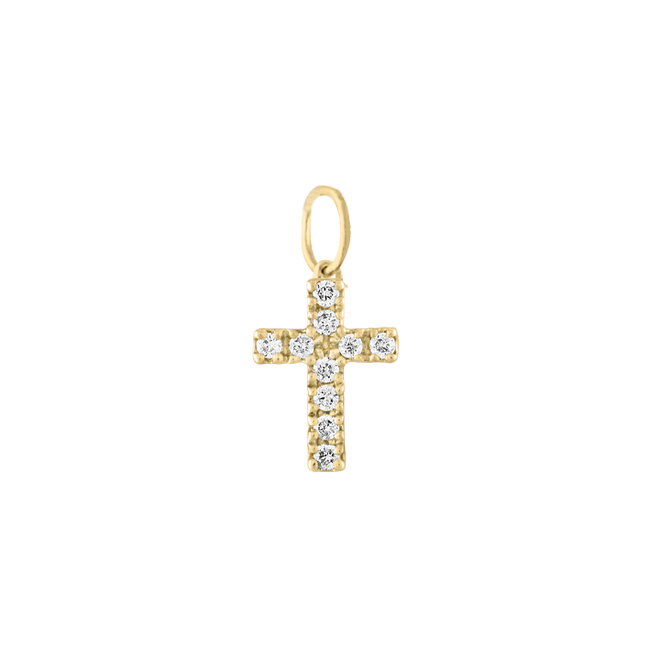 Mini Pave Cross - Forever Charm
