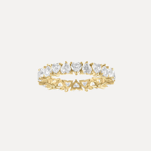 Heart Shaped Eternity Band