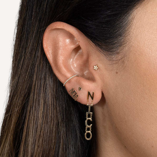 Mini Mini Nameplate Studs (custom)
