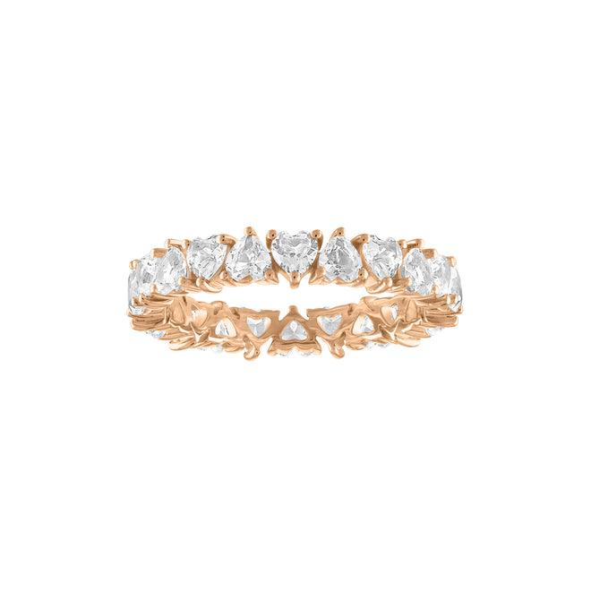 Heart Shaped Eternity Band
