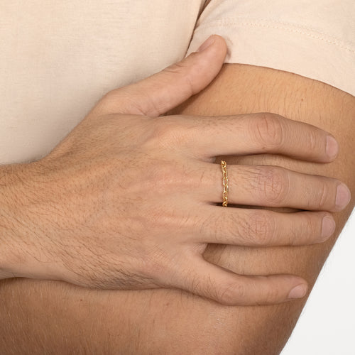Long Link Chain Ring | 2.95 mm