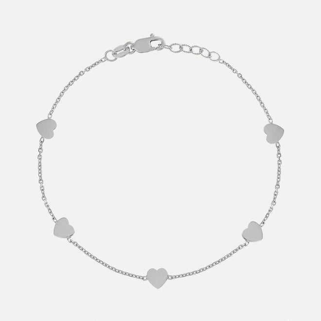 Mini Mini Hearts Station Bracelet