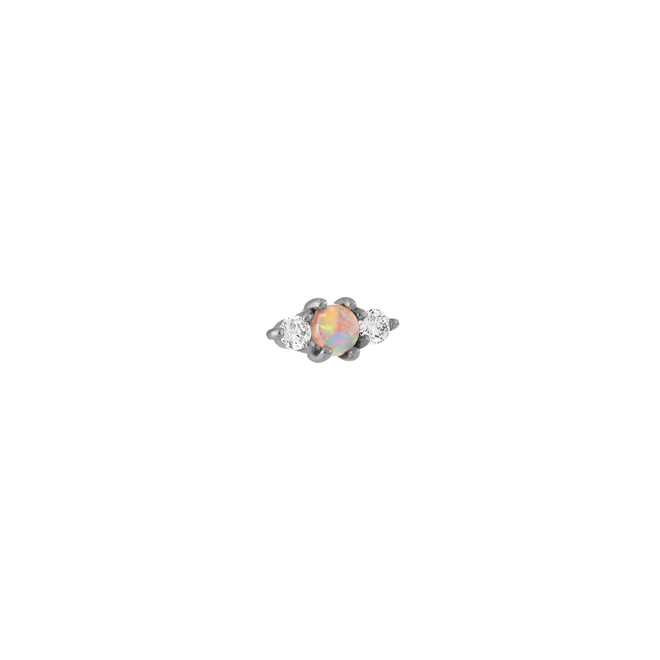 Diamond + Opal Threaded Stud