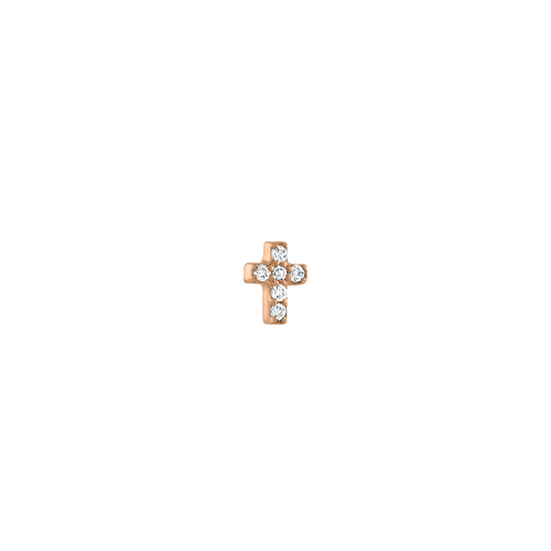 Diamond Cross Threaded Stud