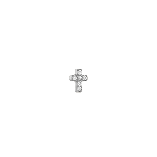 Diamond Cross Threaded Stud