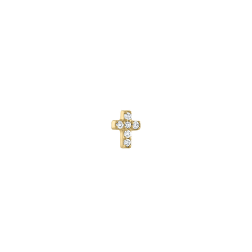 Diamond Cross Threaded Stud