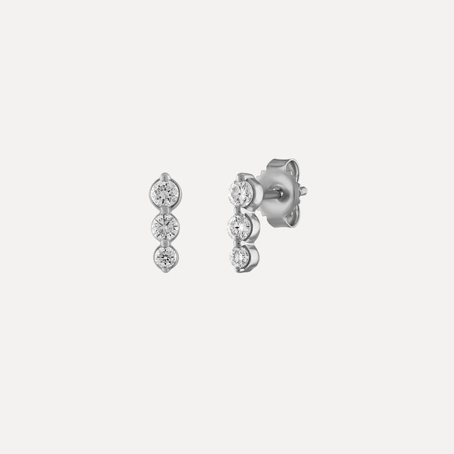 Mini Graduated Diamond Studs