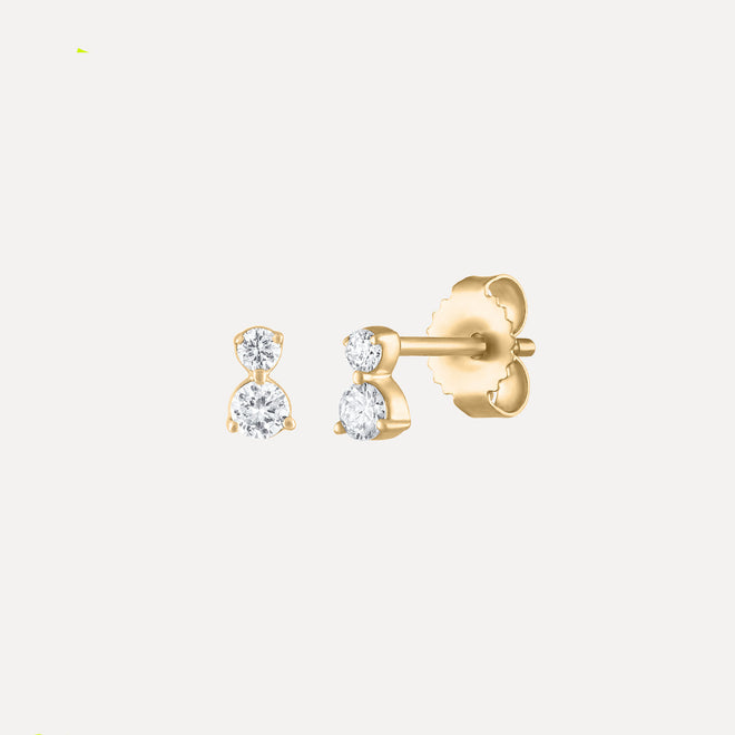 Noa Double Diamond Studs