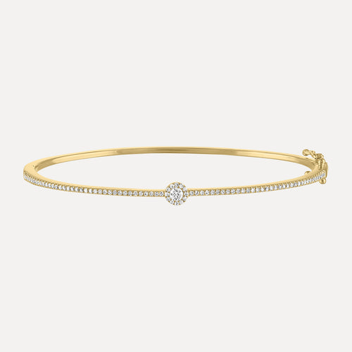 Pave Diamond Bangle Bracelet