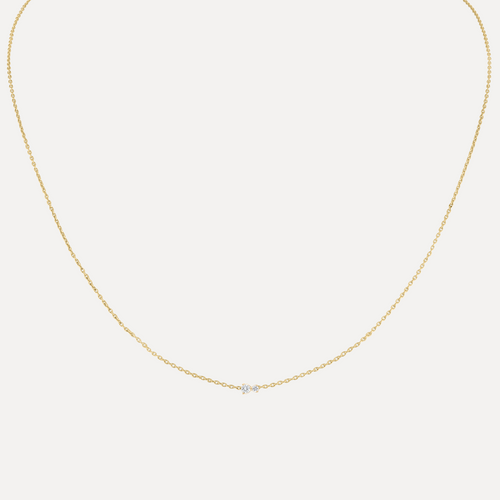 Noa Double Diamond Necklace