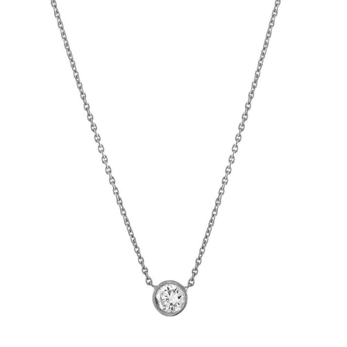 Solitaire Diamond Necklace by Kelly Bello